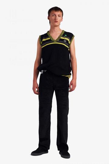 Fred Perry ST1962 Miesten Housut Mustat | FI 1703EBCX